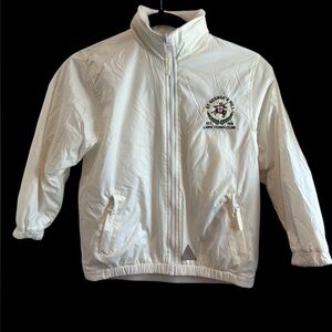 Blue Max White Reversible Jacket with High Collar and Insulation S 5/6